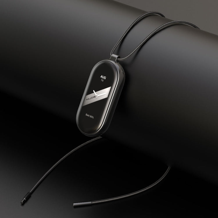 For Xiaomi Smart Band 10 / 9 / 8 Mijobs Stainless Steel Buckle Wax Rope Necklace(Black) - free shipping - PMc TechLife - Order now!
