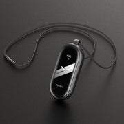 For Xiaomi Smart Band 10 / 9 / 8 Mijobs Stainless Steel Buckle Wax Rope Necklace(Black)