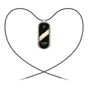 For Xiaomi Smart Band 10 / 9 / 8 Mijobs Stainless Steel Buckle Wax Rope Necklace(Black+Light Gold)