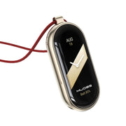 For Xiaomi Smart Band 10 / 9 / 8 Mijobs Stainless Steel Buckle Wax Rope Necklace(Red+Light Gold)