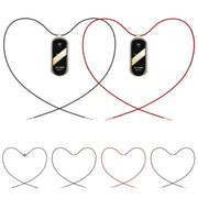 For Xiaomi Smart Band 10 / 9 / 8 Mijobs Stainless Steel Buckle Wax Rope Necklace(Black)