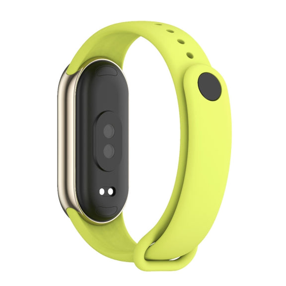 For Xiaomi Smart Band 10 / 9 / 8 Mijobs Solid Color Silicone Watch Band(Grass Green)