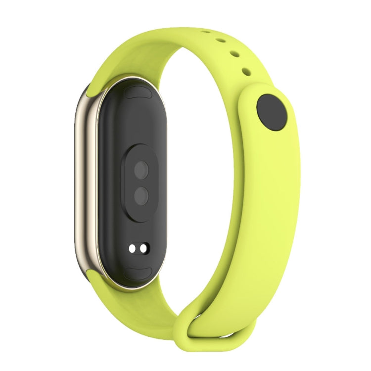 For Xiaomi Smart Band 10 / 9 / 8 Mijobs Solid Color Silicone Watch Band(Grass Green)