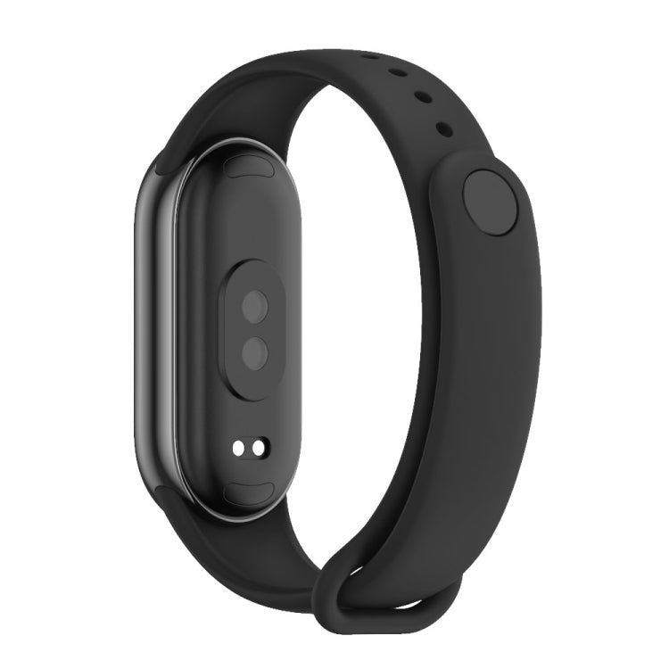 For Xiaomi Mi Band 8 / 9 Mijobs Solid Color Silicone Watch Band(Black) - Watch Bands by MIJOBS | Online Shopping South Africa | PMC TechLife | Buy Now Pay Later Mobicred