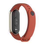 For Xiaomi Smart Band 10 / 9 / 8 Mijobs Solid Color Silicone Watch Band(Orange)