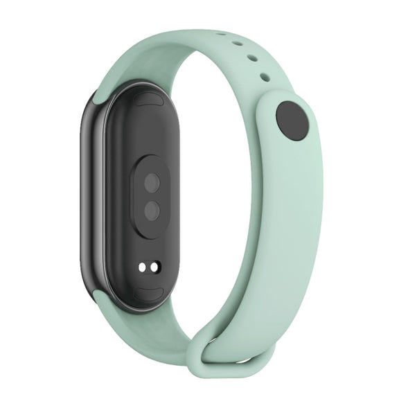 For Xiaomi Smart Band 10 / 9 / 8 Mijobs Solid Color Silicone Watch Band(Aqua)