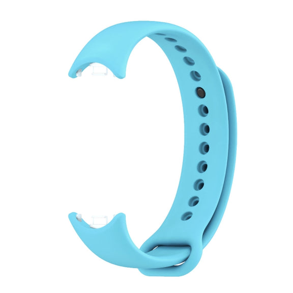 For Xiaomi Smart Band 10 / 9 / 8 Mijobs Solid Color Silicone Watch Band(Sky Blue)