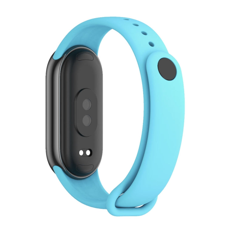 For Xiaomi Smart Band 10 / 9 / 8 Mijobs Solid Color Silicone Watch Band(Sky Blue)