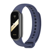For Xiaomi Smart Band 10 / 9 / 8 Mijobs Solid Color Silicone Watch Band(Midnight Blue)