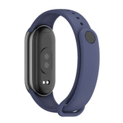 For Xiaomi Smart Band 10 / 9 / 8 Mijobs Solid Color Silicone Watch Band(Midnight Blue)