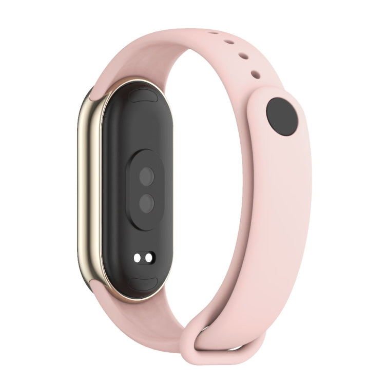 For Xiaomi Smart Band 10 / 9 / 8 Mijobs Solid Color Silicone Watch Band(Pink)