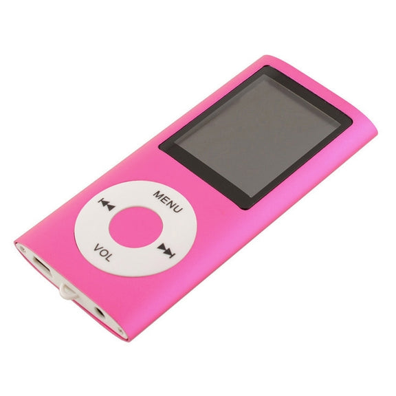 1.8 inch TFT Screen Metal MP4 Player With 16G TF Card+Earphone+Cable(Rose Red)