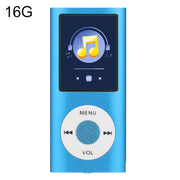 1.8 inch TFT Screen Metal MP4 Player With 16G TF Card+Earphone+Cable(Blue)