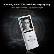 1.8 inch TFT Screen Metal MP4 Player With 8G TF Card+Earphone+Cable(Silver)