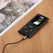 1.8 inch TFT Screen Metal MP4 Player With 16G TF Card+Earphone+Cable(Black)