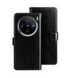 For vivo X100 Pro idewei Crazy Horse Texture Leather Phone Case(Black) - free shipping - PMC Jewellery - Order now!