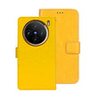 For vivo X100 idewei Crazy Horse Texture Leather Phone Case(Yellow) - vivo Cases by idewei | Online Shopping South Africa | PMC Jewellery | Buy Now Pay Later Mobicred
