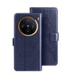For vivo X100 idewei Crazy Horse Texture Leather Phone Case(Blue) - free shipping - PMC Jewellery - Order now!
