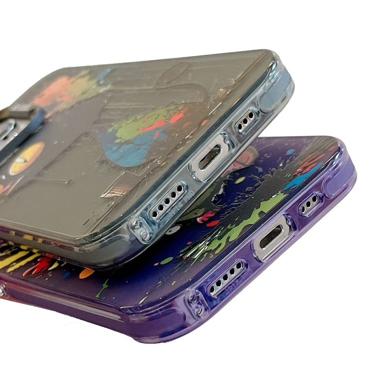 For iPhone 16 Animal Pattern Oil Painting Series PC + TPU Phone Case(Astronaut) - iPhone 16 Cases by PMC TechLife | Online Shopping South Africa | PMC TechLife | Buy Now Pay Later Mobicred