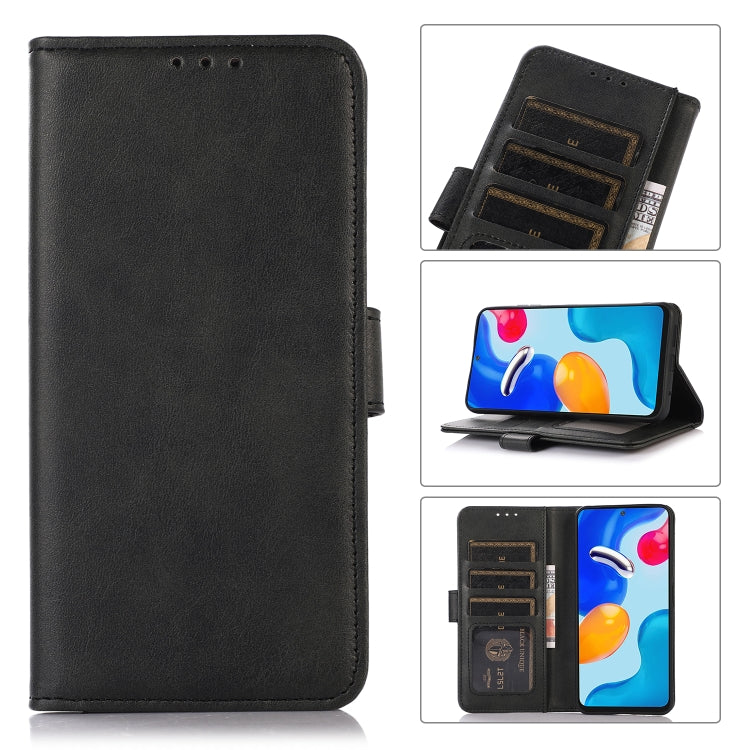 For OPPO Reno11 5G Global Cow Texture Flip Leather Phone Case(Black) - Reno11 Cases by PMC TechLife | Online Shopping South Africa | PMC TechLife | Buy Now Pay Later Mobicred