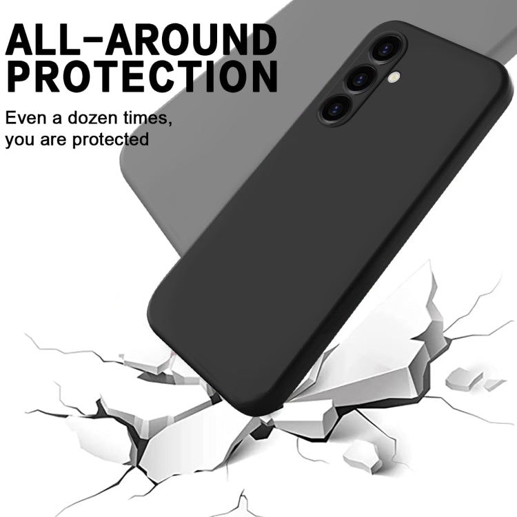 For Samsung Galaxy S23 FE 5G Pure Color Liquid Silicone Shockproof Phone Case(Black) - Galaxy S23 FE 5G Cases by PMC TechLife | Online Shopping South Africa | PMC TechLife