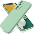 For Honor 90 Pro Pure Color Liquid Silicone Shockproof Phone Case(Green) - Honor Cases by PMC TechLife | Online Shopping South Africa | PMC TechLife | Buy Now Pay Later Mobicred