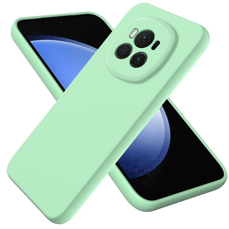 For Honor Magic6 Solid Color Liquid Silicone Dropproof Full Coverage Phone Case(Green) - free shipping - PMC TechLife - Order now!