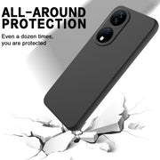 For Honor 90 Smart Pure Color Liquid Silicone Shockproof Phone Case(Black)