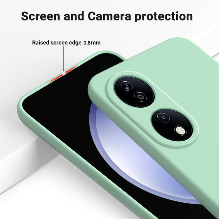 For Honor 90 Smart Pure Color Liquid Silicone Shockproof Phone Case(Green) - Honor Cases by PMC TechLife | Online Shopping South Africa | PMC TechLife | Buy Now Pay Later Mobicred