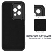 For Honor 200 Lite Global Solid Color Liquid Silicone Dropproof Full Coverage Phone Case(Black)