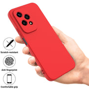For Honor 200 Lite Global Solid Color Liquid Silicone Dropproof Full Coverage Phone Case(Red)