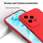 For Honor 200 Lite Global Solid Color Liquid Silicone Dropproof Full Coverage Phone Case(Red)