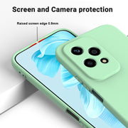 For Honor 200 Lite Global Solid Color Liquid Silicone Dropproof Full Coverage Phone Case(Green)