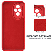 For Honor 200 Solid Color Liquid Silicone Dropproof Full Coverage Phone Case(Red)