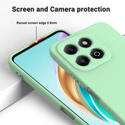 For Honor X6b 4G Solid Color Liquid Silicone Dropproof Full Coverage Phone Case(Green)