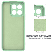 For Honor X6b 4G Solid Color Liquid Silicone Dropproof Full Coverage Phone Case(Green)