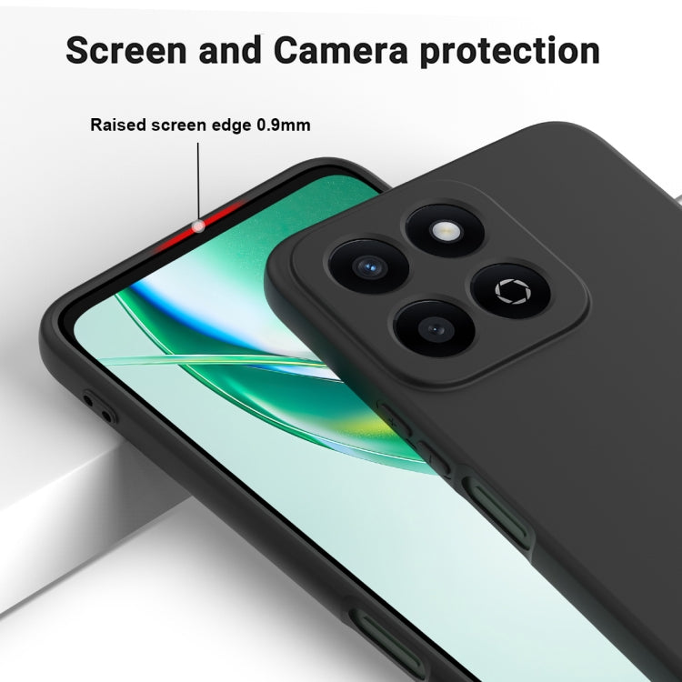 For Honor 200 Smart Solid Color Liquid Silicone Dropproof Full Coverage Phone Case(Black)