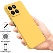 For Honor 200 Smart Solid Color Liquid Silicone Dropproof Full Coverage Phone Case(Yellow)