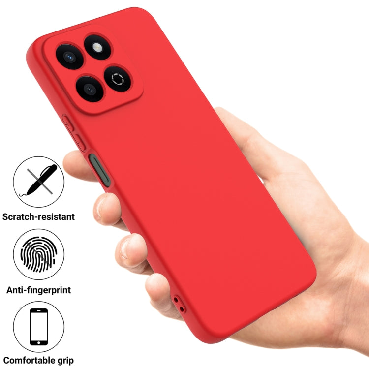 For Honor 200 Smart Solid Color Liquid Silicone Dropproof Full Coverage Phone Case(Red)