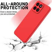 For Honor 200 Smart Solid Color Liquid Silicone Dropproof Full Coverage Phone Case(Red)