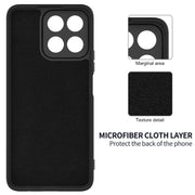 For Honor X5b / X5b Plus Solid Color Liquid Silicone Dropproof Full Coverage Phone Case(Black)