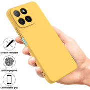 For Honor X5b / X5b Plus Solid Color Liquid Silicone Dropproof Full Coverage Phone Case(Yellow)