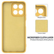 For Honor X5b / X5b Plus Solid Color Liquid Silicone Dropproof Full Coverage Phone Case(Yellow)