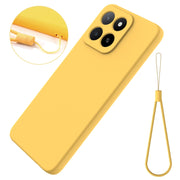 For Honor X5b / X5b Plus Solid Color Liquid Silicone Dropproof Full Coverage Phone Case(Yellow)