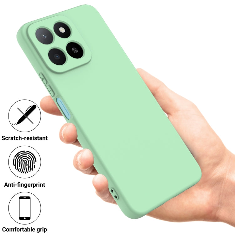 For Honor X5b / X5b Plus Solid Color Liquid Silicone Dropproof Full Coverage Phone Case(Green)