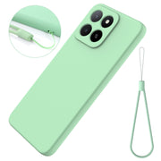 For Honor X5b / X5b Plus Solid Color Liquid Silicone Dropproof Full Coverage Phone Case(Green)