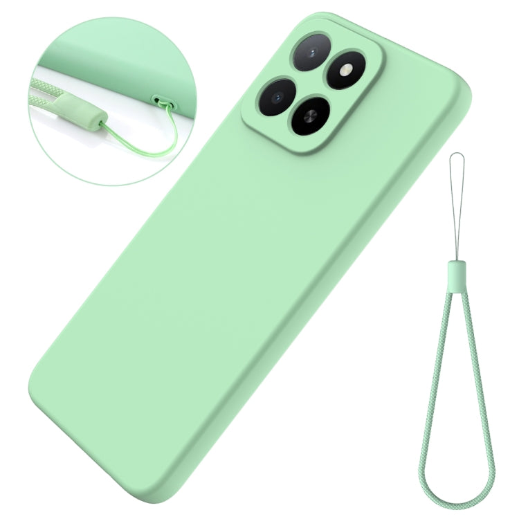 For Honor X5b / X5b Plus Solid Color Liquid Silicone Dropproof Full Coverage Phone Case(Green)