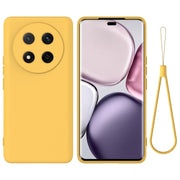 For Honor X9c / X60 Pro 5G Solid Color Liquid Silicone Dropproof Full Coverage Phone Case(Yellow)