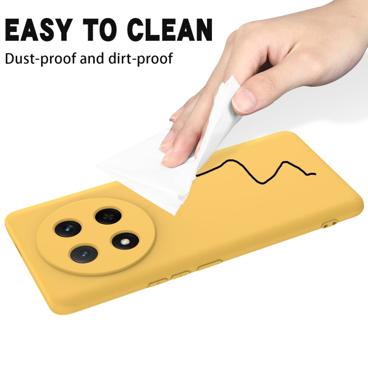 For Honor X9c / X60 Pro 5G Solid Color Liquid Silicone Dropproof Full Coverage Phone Case(Yellow) - free shipping - PMC TechLife - Order now!