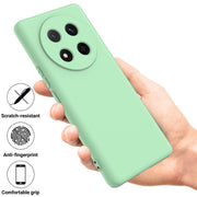 For Honor X9c / X60 Pro 5G Solid Color Liquid Silicone Dropproof Full Coverage Phone Case(Green)